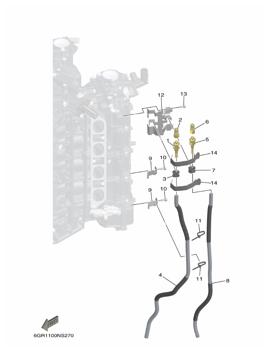 Yamaha XF425NSA2, XF425NSA7 ELECTRICAL 6 parts diagram